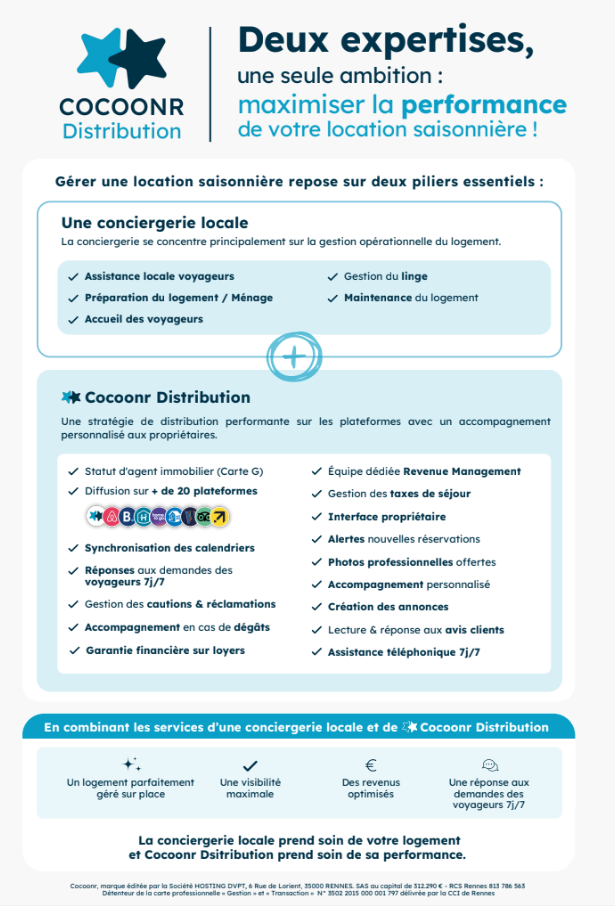 Complémentarité Cocoonr et Conciergerie